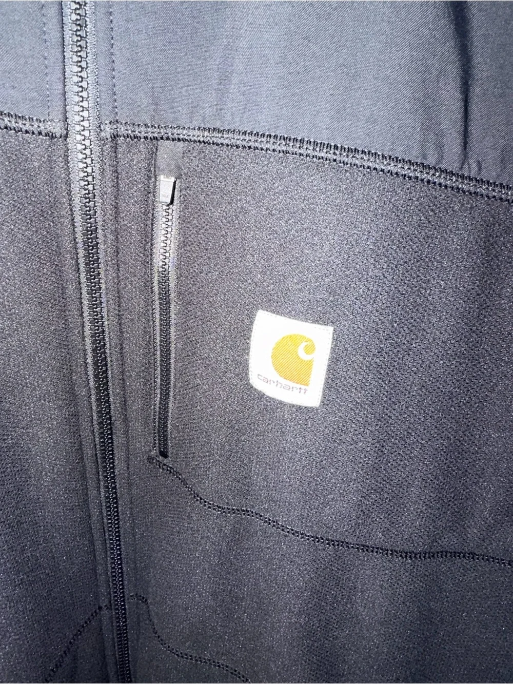 Carhartt Black Full-Zip Performance Fleece Jacket Size XL